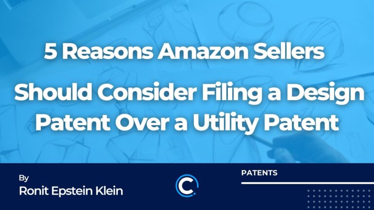 5 Reasons Amazon Sellers Should Consider Filing a Design Patent Over a Utility Patent 1 768x432 1