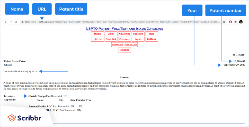 apa patent