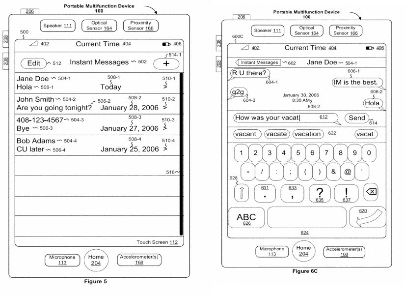 apple patent lists