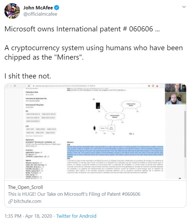 mcafee tweet