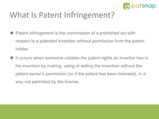 What Is Patent Infringement?